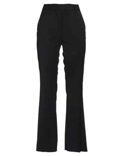 DEPARTMENT FIVE DEPARTMENT 5 WOMAN PANTS BLACK SIZE 6 POLYESTER, VIRGIN WOOL, ELASTANE