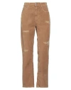 Department Five Department 5 Woman Pants Camel Size 27 Cotton, Elastane In Beige