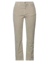 Department Five Department 5 Woman Pants Taupe Size 26 Cotton, Elastane In Grey