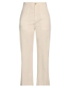 Department Five Department 5 Woman Pants Ivory Size 30 Cotton, Elastane In White