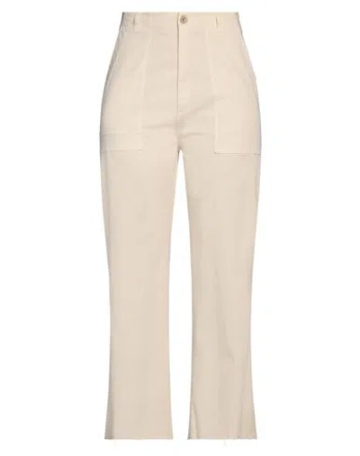 Department Five Department 5 Woman Pants Ivory Size 30 Cotton, Elastane In White