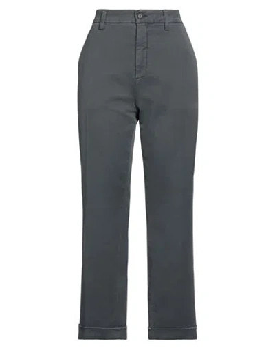 Department Five Department 5 Woman Pants Lead Size 30 Cotton, Elastane In Grey