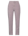 Department Five Department 5 Woman Pants Mauve Size 30 Cotton, Elastane In Purple