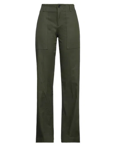 Department Five Department 5 Woman Pants Military Green Size 8 Cotton, Elastane