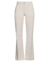 Department Five Department 5 Woman Pants Off White Size 25 Cotton, Elastane