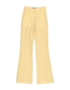 Department Five Department 5 Woman Pants Pastel Yellow Size 00 Polyester, Virgin Wool, Elastane