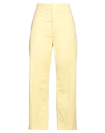 Department Five Department 5 Woman Pants Pastel Yellow Size 29 Cotton, Elastane