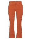 Department Five Department 5 Woman Pants Rust Size 31 Cotton, Elastane In Red