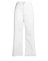 Department Five Department 5 Woman Pants White Size 26 Cotton, Elastane