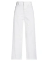 Department Five Department 5 Woman Pants Off White Size 24 Cotton, Elastane In White