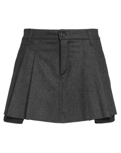 Department Five Department 5 Woman Shorts & Bermuda Shorts Charcoal Size 8 Virgin Wool In Grey