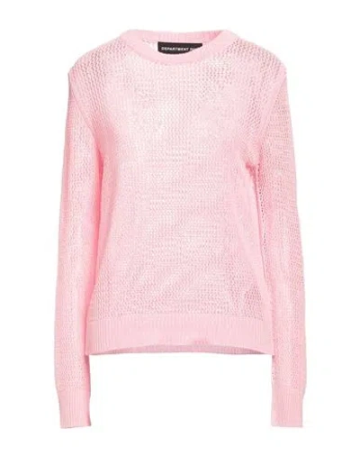 Department 5 Woman Sweater Pink Size L Cotton
