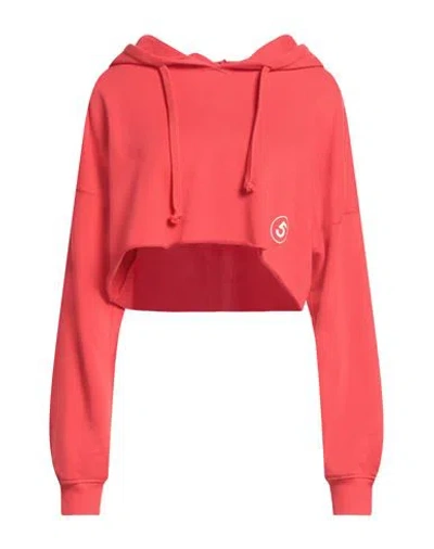 Department 5 Woman Sweatshirt Coral Size S Cotton In Red
