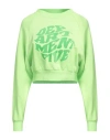 Department Five Department 5 Woman Sweatshirt Lime Green Size S Cotton In Green