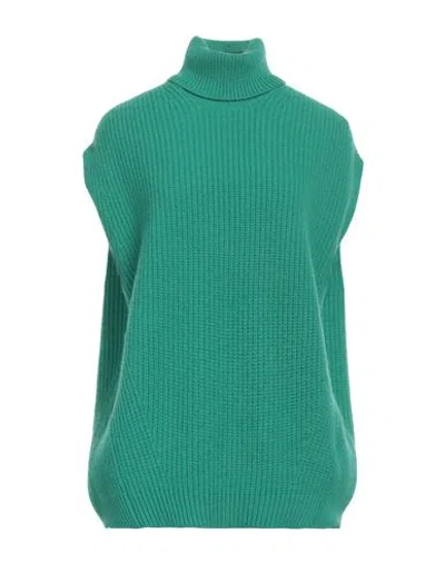Department Five Department 5 Woman Turtleneck Green Size L Merino Wool, Cashmere