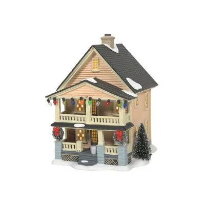 Department Five A Christmas Story Schwartz's House Lit Village Building 7.4in H In Orange;ivory;black