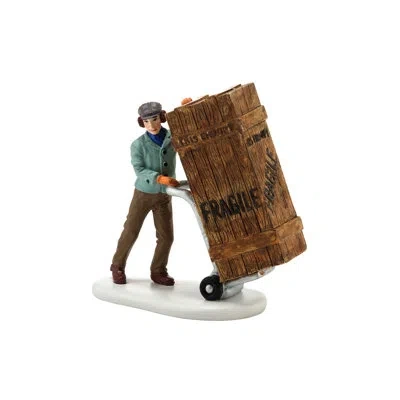 Department Five A Christmas Story Village Fragile Delivery Figurine 2.9in H In Teal;black;brown