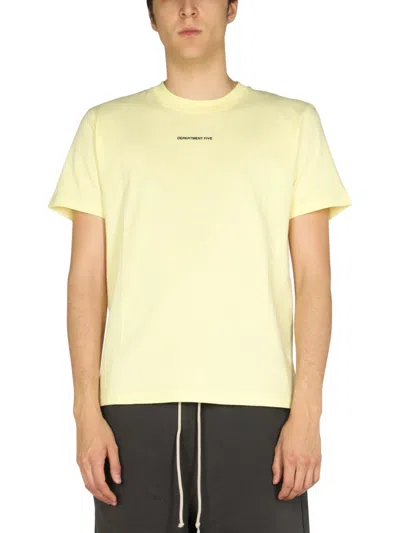 Department Five Logo-print T-shirt In Yellow