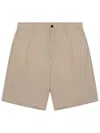 Department Five Beige Regular Solid Shorts In Brown