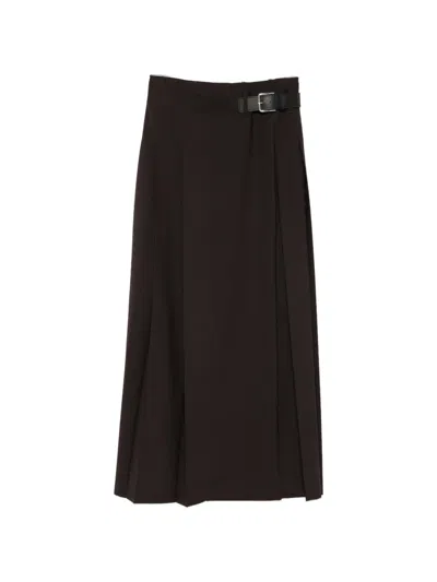 Department Five Belted Pleated Skirt In 블랙