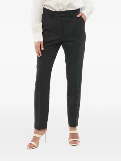 Department Five Belt-loops Straight-leg Trousers In Black