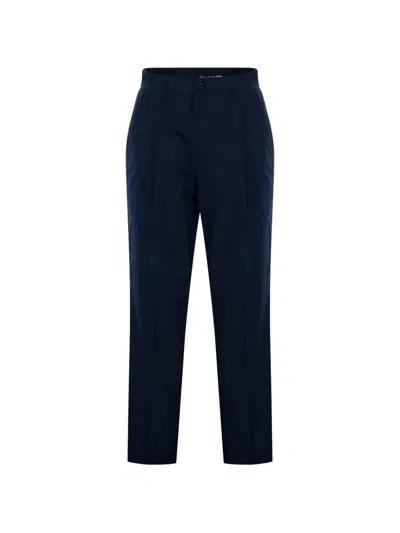 Department Five Belt-loops Trousers In Blue