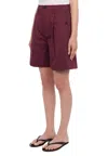Department Five Bermuda Woman  Wire Pocket In Burgundy