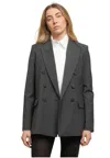 Department Five Blazer Woman  Doublepet In Gray