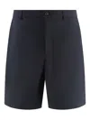 Department Five Button-fastening Patch-pocket Shorts In Blue