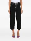 Department Five Button Stitching Jeans In Black