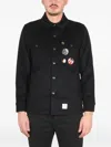 Department Five Structured Jacket With Decorative Pins In Black