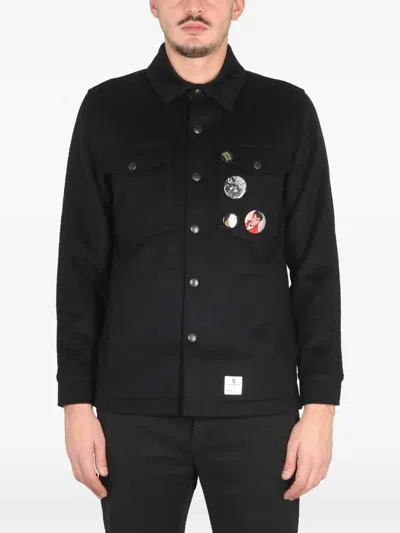 DEPARTMENT FIVE BUTTONED BADGED SHIRT