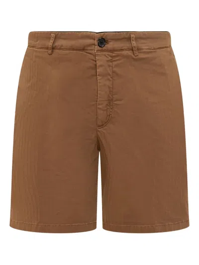 Department Five Cotton Bermuda Shorts In Brown