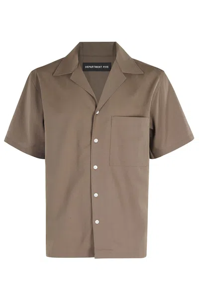 Department Five Cape Camicia In Brown