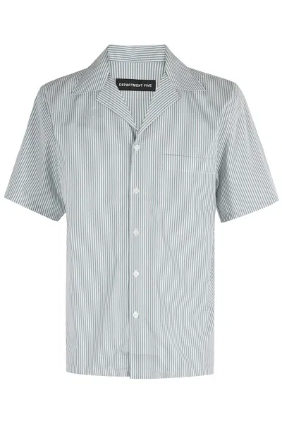 Department Five Cape Camicia In Blue