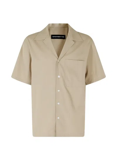 Department Five Cape Camp-collar Shirt In Neutral