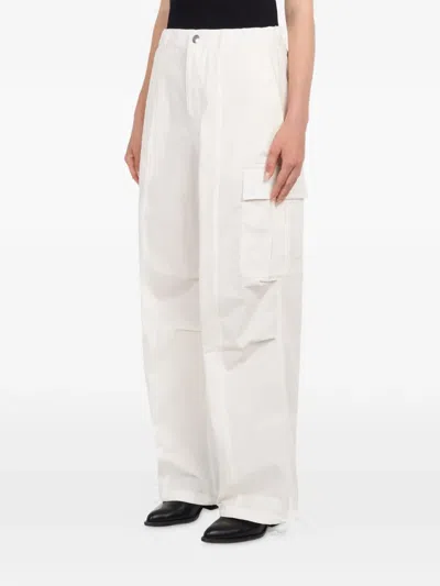 Department Five Cargo-pockets Straight Trousers In White