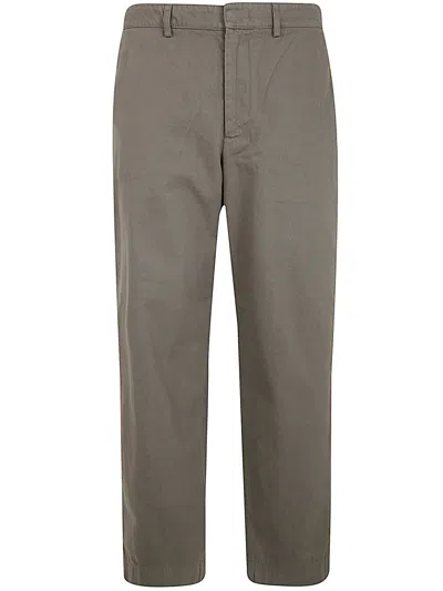 Department Five Chino E-motion Wide Leg Trousers In Brown