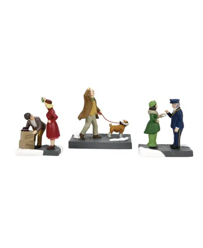Department Five Christmas In The City Friends And Neighbors, Set Of 3 In Multi