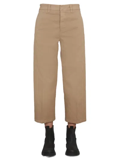 Department Five Concealed Closure Trousers For Women In Beige