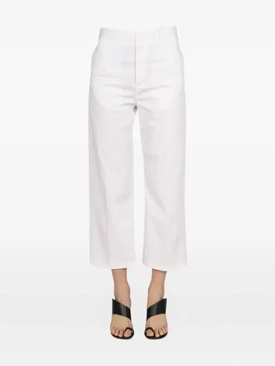 Department Five Department 5 Cropped Fit Jeans In White
