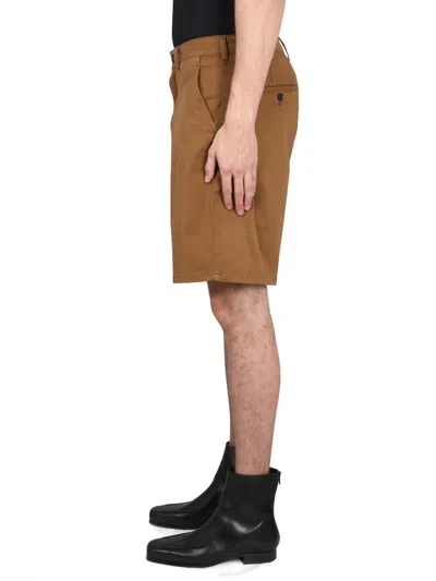 Department Five Cotton Bermuda Shorts In Brown