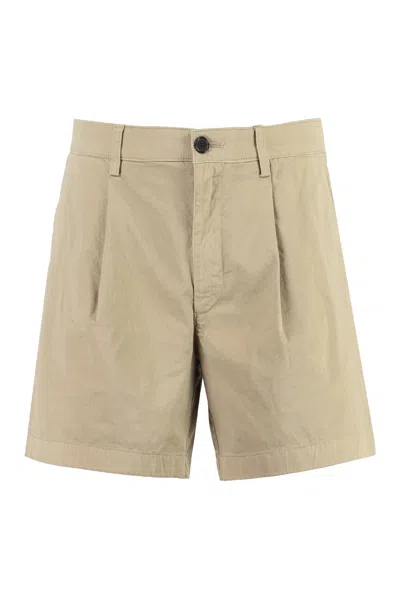 Department Five Cotton Bermuda Shorts In Beige