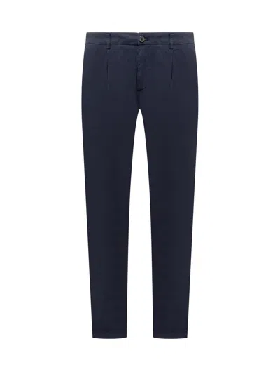 Department Five Cotton Trousers In Navy