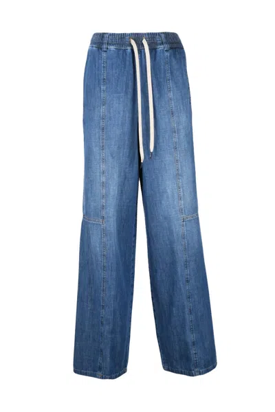 Department Five Cotton Wide Leg Jeans - Blue