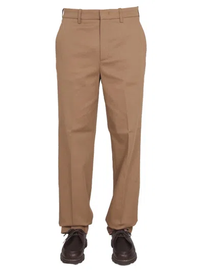 Department Five Cotton-blend Straight-leg Trousers In Brown