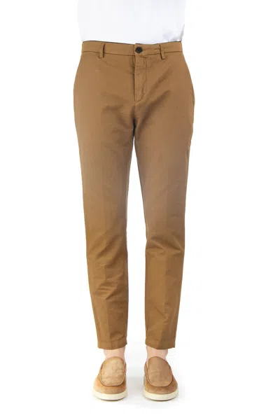 Department Five Cotton-linen Prince Trousers In Brown