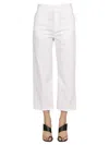Department Five Cropped Fit Jeans In White