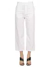 Department Five Cropped Fit Jeans In White