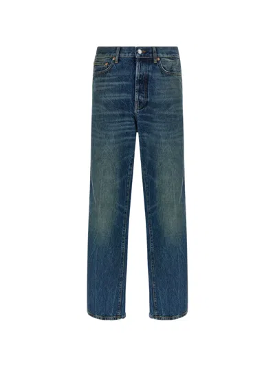 Department Five Curtis Cotton Wide-leg Jeans In Blue